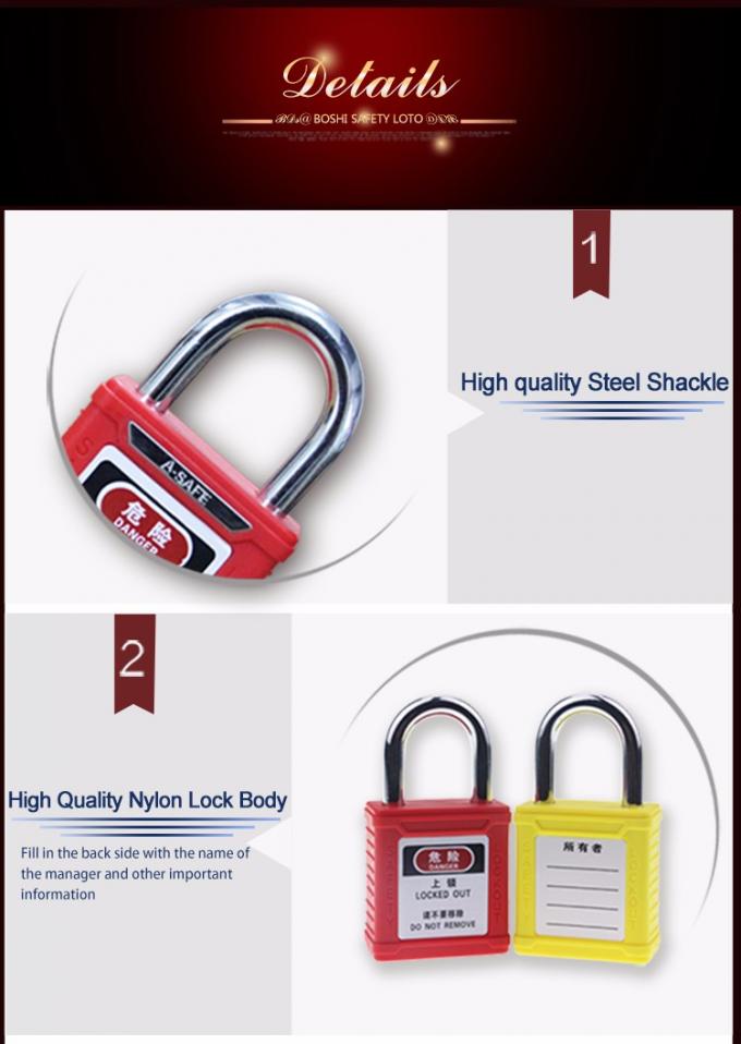 20mm Großhandels-Mini Short Steel Shackle Safety Auflagenverschlüsse mit Hauptschlüssel