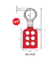 high strong steel safety lockout hasp with locking diameter 1 inch